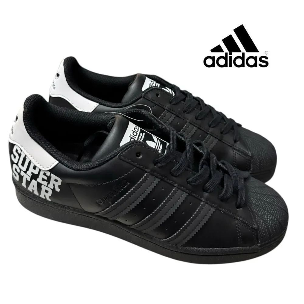 New Adidas Superstar 'Varsity Pack - Core Black' FV2814 Men's Sneakers 7.5